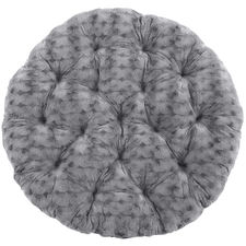 Fuzzy Charcoal Papasan Cushion
