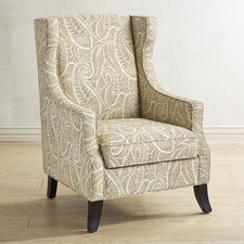 Alec Sand Paisley Wing Chair