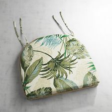Dining Chair Cushion in Tacori Leaf