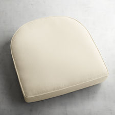 Large Flat Contour Chair Cushion in Calliope Ivory