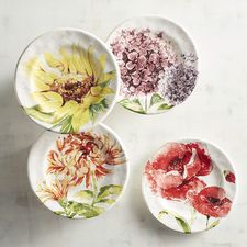 Foral Blooms Salad Plate Set