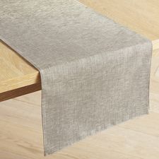 Woven Sheen Platinum 72" Table Runner