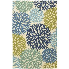 Coral Blues Rug - 8x10