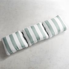Large Modular Wedge Back Cushion in Dover Spa