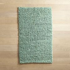 Cool Cotton Turquoise Shag Rug