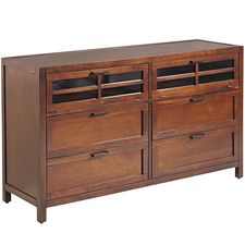 Sausalito Mahogany Brown Dresser