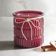 Island Orchard® Ribbed Filled Jar Candle