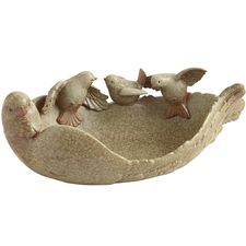 Ceramic Mother with Babies Bird Feeder