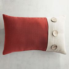 Calliope Button Spice Lumbar Pillow