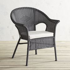 Casbah Black Stacking Chair