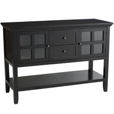 Ronan Rubbed Black Small Buffet Table 