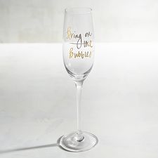 Bring on the Bubbles Champagne Flute