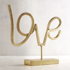 Golden Love Sculpture