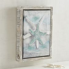 Framed Starfish Art