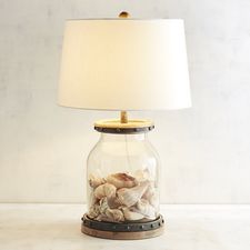 Nailhead Fillable Table Lamp