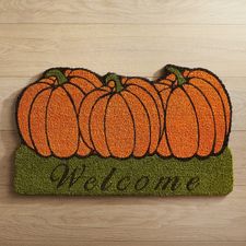 Welcome Pumpkins Doormat