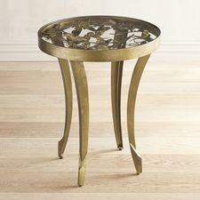 Golden Butterfly End Table
