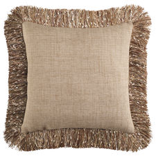 Confetti Fringe Natural Pillow