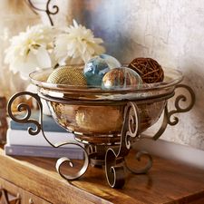 Tuscan Decorative Bowl with Stand