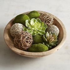 Faux Moss & Succulent Vase Filler