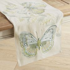 Spring Meadow Butterflies 48" Table Runner