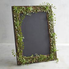 Chalk Menu Board with Greenery