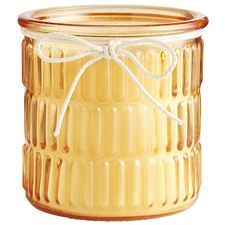 Ginger Peach® Ribbed Filled Jar Candle