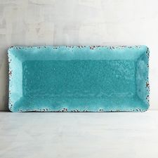 Carmelo Aqua Melamine Serving Platter