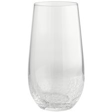 Crackle Clear Tall Tumbler