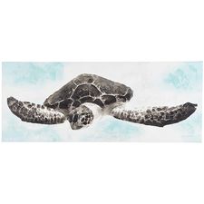 Swimming Sea Turtle Art