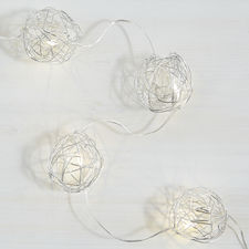 Silver Sphere 10' LED Glimmer Strings®