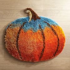 Ombre Pumpkin Shag Rug