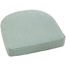 Large Flat Contour Chair Cushion in Draper Spa