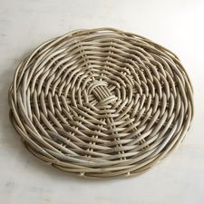 Natural Wash Rattan Round Placemat