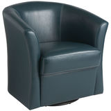 Isaac Teal Swivel Chair
