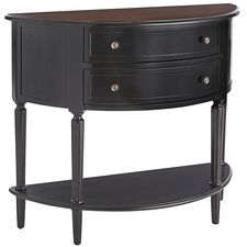 Marchella Rubbed Black Console Table
