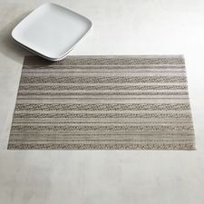 Tabella Horizon Silver Striped Placemat
