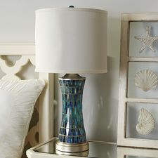 Helena Blue Mosaic Table Lamp