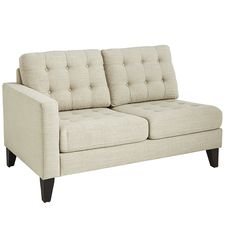 Nyle Stone Gray Left Arm Facing Loveseat