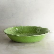 Carmelo Palm Green Melamine Pasta Bowl