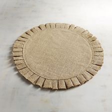 Burlap Ruffle Placemat