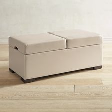 Stowe Ivory Storage Bench