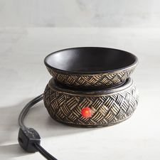 Electric Fragrance Warmer Black & Silver