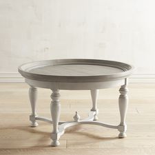 Amelia Shadow Gray Round Coffee Table