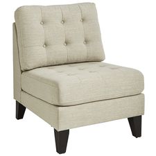 Nyle Stone Gray Armless Chair
