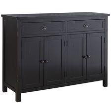 Torrance Rubbed Black Buffet Table