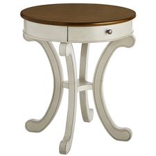 Marchella Linen Gray Accent Table