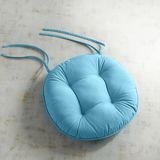 Round Bistro Dining Cushion in Cabana Turquoise