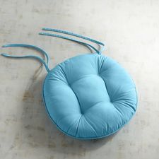 Round Bistro Dining Cushion in Cabana Turquoise