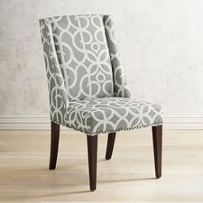 Owen Pewter Wingback Dining Chair